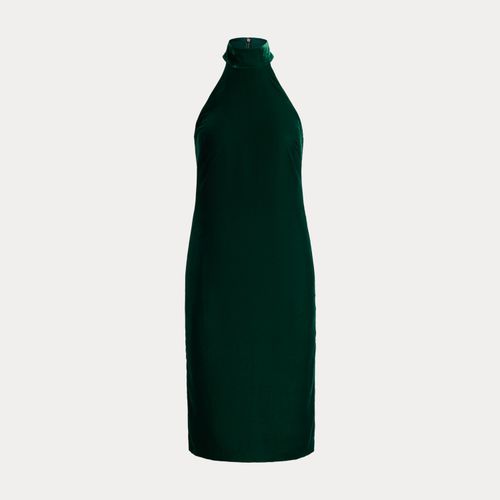 Robe de cocktail à col cheminée velours - Lauren - Modalova