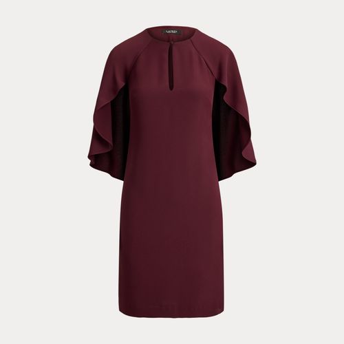 Robe de cocktail à cape en georgette - Lauren - Modalova