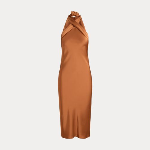 Robe cocktail dos nu en charmeuse - Lauren - Modalova