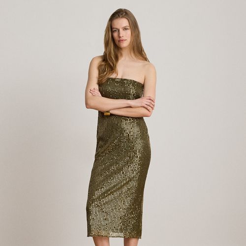 Robe cocktail bustier en tulle à sequins - Lauren - Modalova