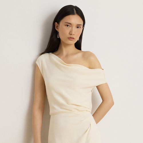 Robe asymétrique en cady stretch - Lauren - Modalova