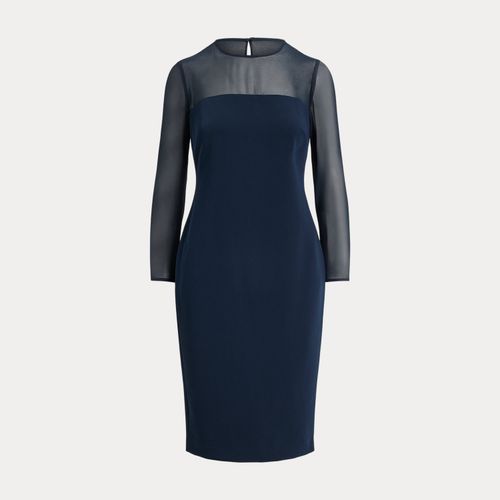 Robe de cocktail en crêpe et mousseline - Lauren - Modalova