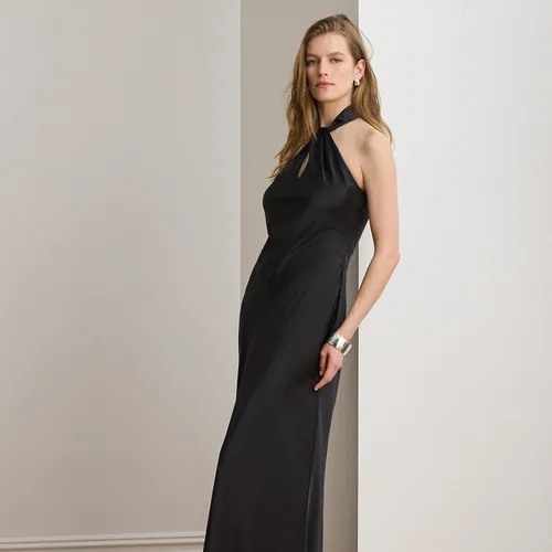 Robe de soirée dos nu charmeuse de satin - Lauren - Modalova