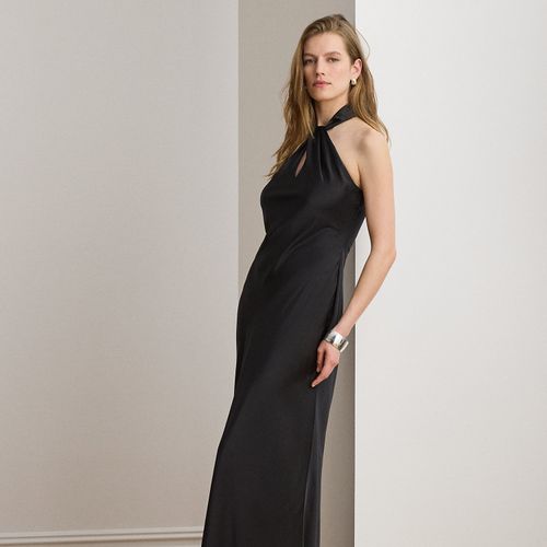 Robe de soirée dos nu charmeuse de satin - Lauren - Modalova