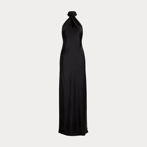 Robe de soirée dos nu charmeuse de satin - Lauren - Modalova