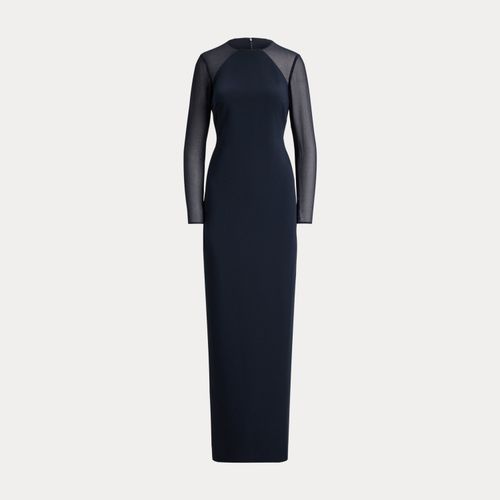 Robe à manches longues crêpe georgette - Lauren - Modalova