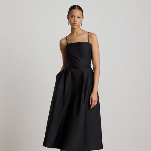 Robe de cocktail ceinturée en faille - Lauren - Modalova