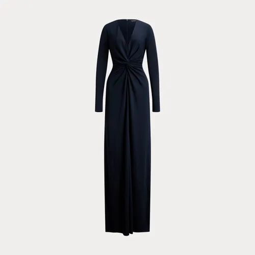 Robe de soirée croisée en jersey stretch - Lauren - Modalova