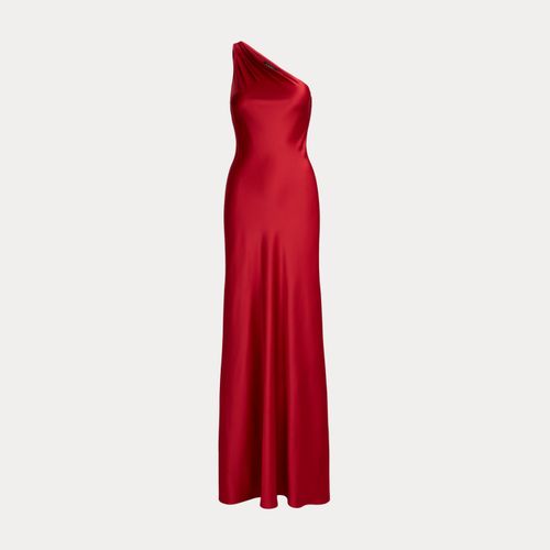 Robe asymétrique en charmeuse de satin - Lauren - Modalova