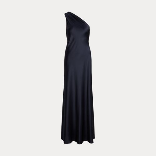 Robe asymétrique en charmeuse de satin - Lauren - Modalova
