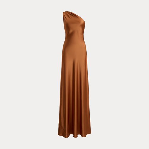 Robe asymétrique en charmeuse de satin - Lauren - Modalova