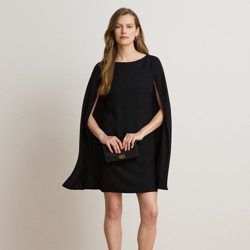 Petite - Robe de cocktail à cape en georgette - Lauren Petite - Modalova