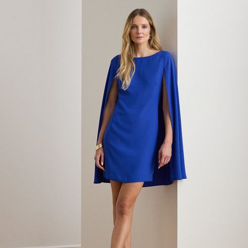 Petite - Robe de cocktail à cape en georgette - Lauren Petite - Modalova
