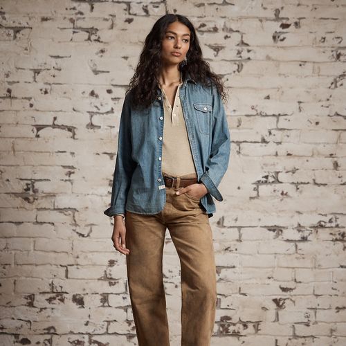 Jean boyfriend taille haute sable - RRL - Modalova