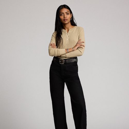 Jean selvedge High Boy Fit noir - RRL - Modalova