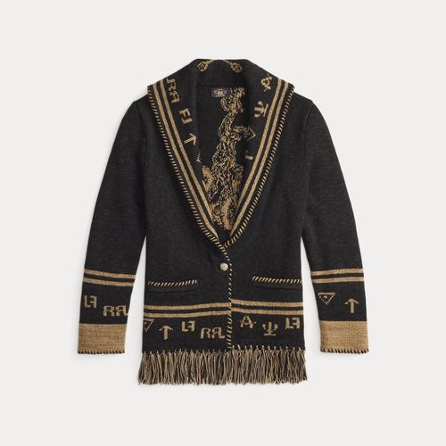 Veste-cardigan western en laine et soie - RRL - Modalova