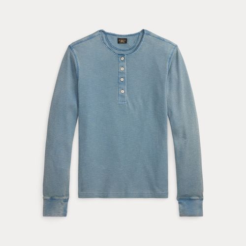 Chemise gaufrée stretch à col tunisien - RRL - Modalova