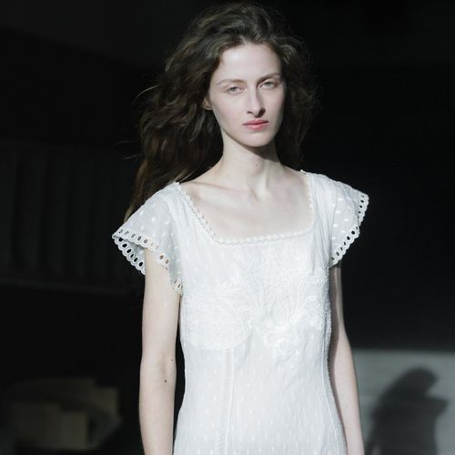 Robe brodée voile de coton - RRL - Modalova