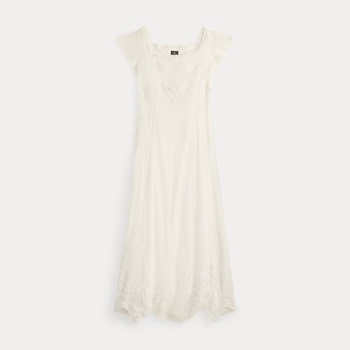 Robe brodée voile de coton - RRL - Modalova