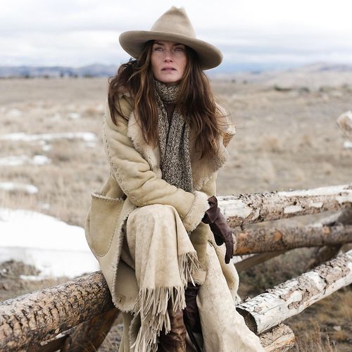 Manteau en peau lainée - RRL - Modalova