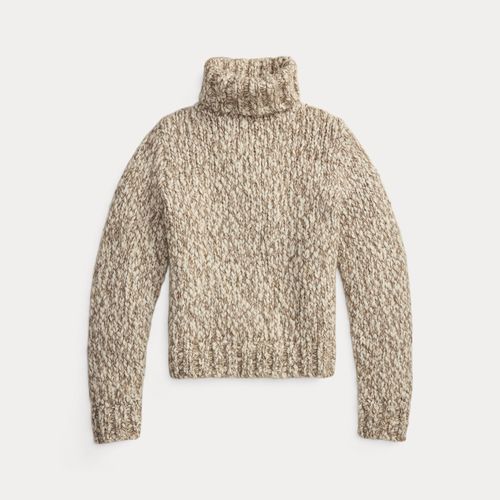 Pull jaspé à col roulé en laine mélangée - RRL - Modalova