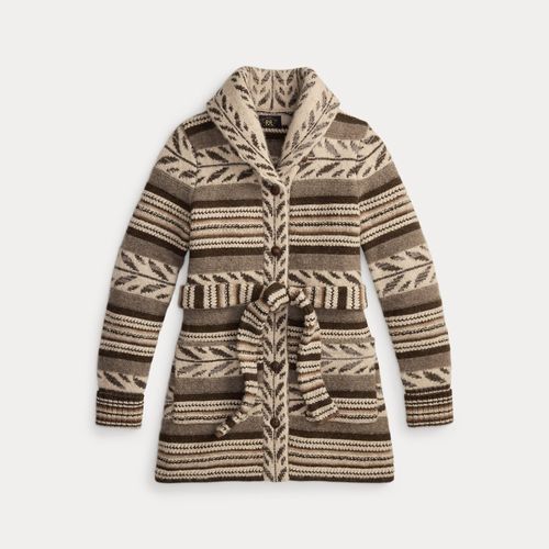 Cardigan en laine mélangée à rayures - RRL - Modalova