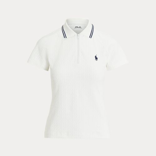 Polo demi-zippé torsadé en jacquard - RLX - Modalova
