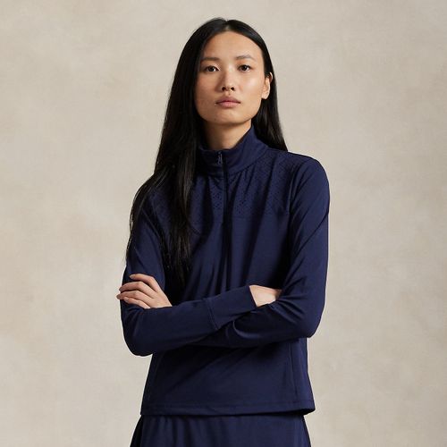 Haut demi-zippé à broderie anglaise - RLX - Modalova