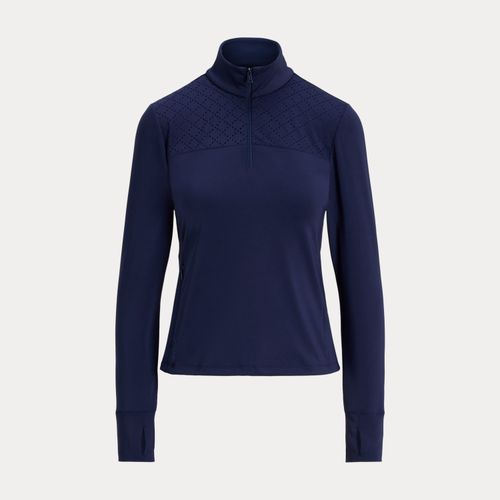 Haut demi-zippé à broderie anglaise - RLX - Modalova