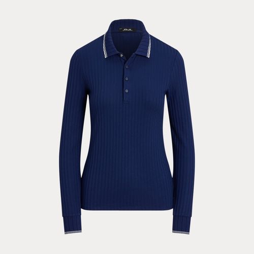 Polo côtelé à manches longues Slim Fit - RLX - Modalova