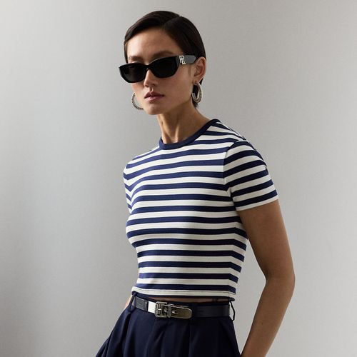 T-shirt court rayé en jersey Robbin - Collection - Modalova