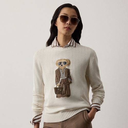 Pull col rond Summer Polo Bear en soie - Collection - Modalova