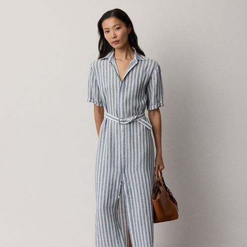 Robe Carol rayée en lin - Collection - Modalova