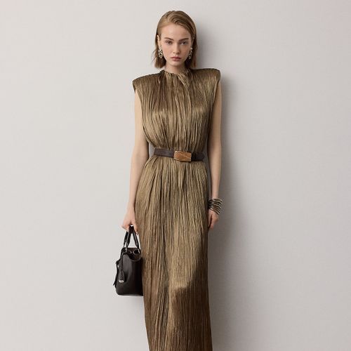 Robe de cocktail Virna plissée en lamé - Collection - Modalova