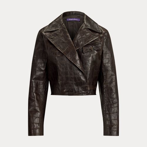 Veste de moto Jaxson en agneau imprimé - Collection - Modalova