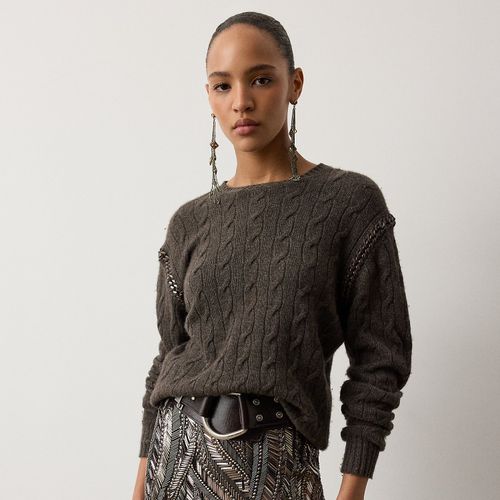 Pull torsadé cachemire bordure chaîne - Collection - Modalova