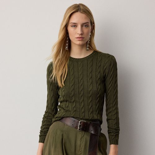 Pull col rond torsadé en soie mélangée - Collection - Modalova
