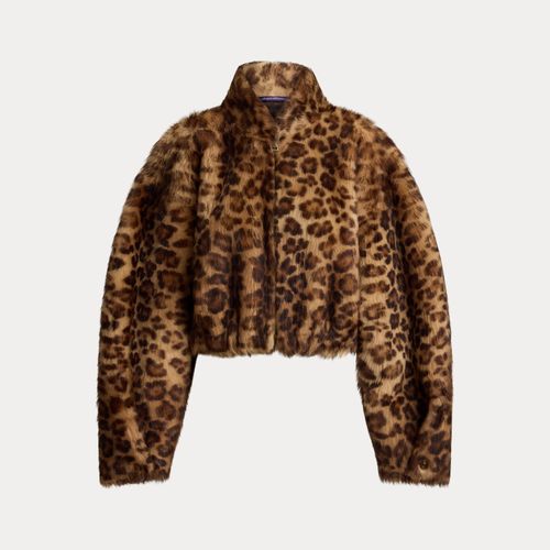 Manteau Balvin léopard agneau retourné - Collection - Modalova
