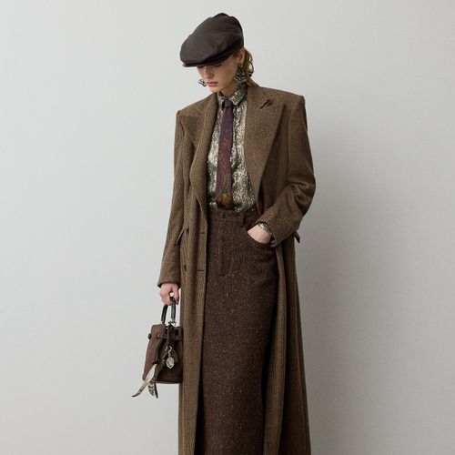 Manteau Affton pied-de-poule à carreaux - Collection - Modalova