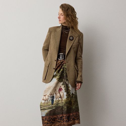 Jupe Debbie motif pittoresque sergé soie - Collection - Modalova