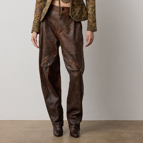 Pantalon Hania en agneau patiné - Collection - Modalova