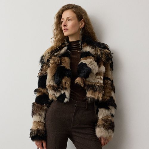 Manteau Marnie patchwork agneau retourné - Collection - Modalova