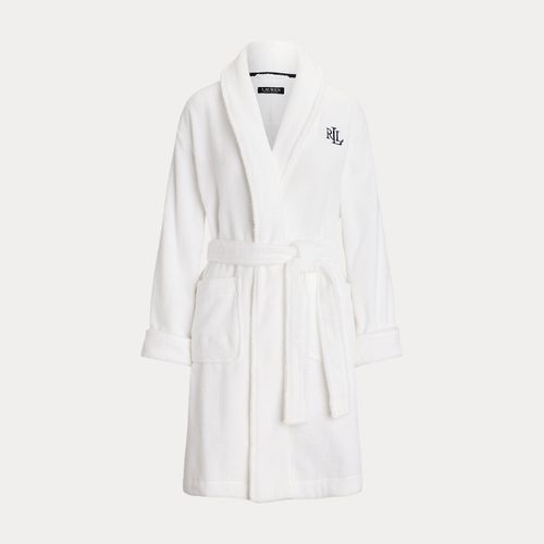 Peignoir col châle en coton éponge - Lauren - Modalova