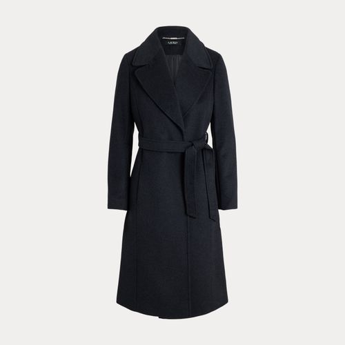 Manteau ceinturé en laine mélangée - Lauren - Modalova