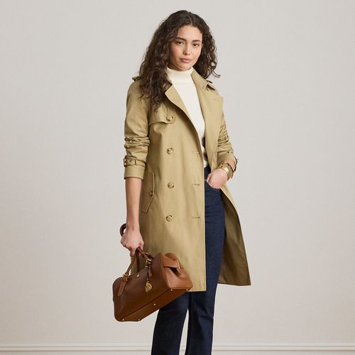 Trench-coat croisé en coton mélangé - Lauren - Modalova
