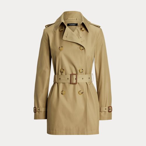 Trench-coat croisé en coton mélangé - Lauren - Modalova