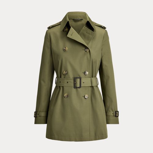Trench-coat croisé en coton mélangé - Lauren - Modalova