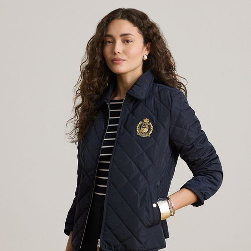 Veste matelassée en losange à écusson - Lauren - Modalova
