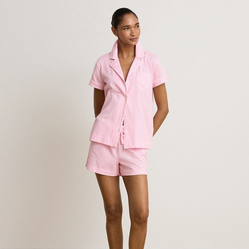 Pyjama short rayé en jersey de coton - Lauren - Modalova