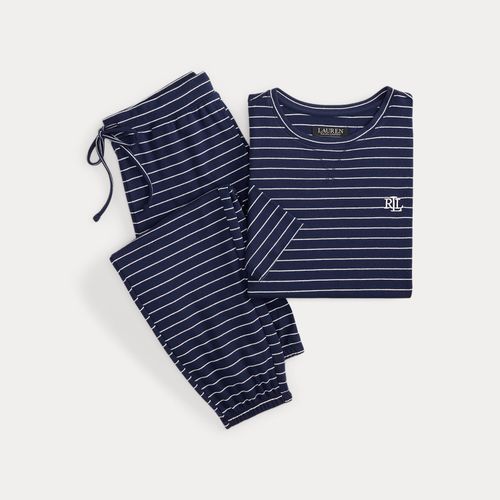 Pyjama jogger en interlock rayé - Lauren - Modalova